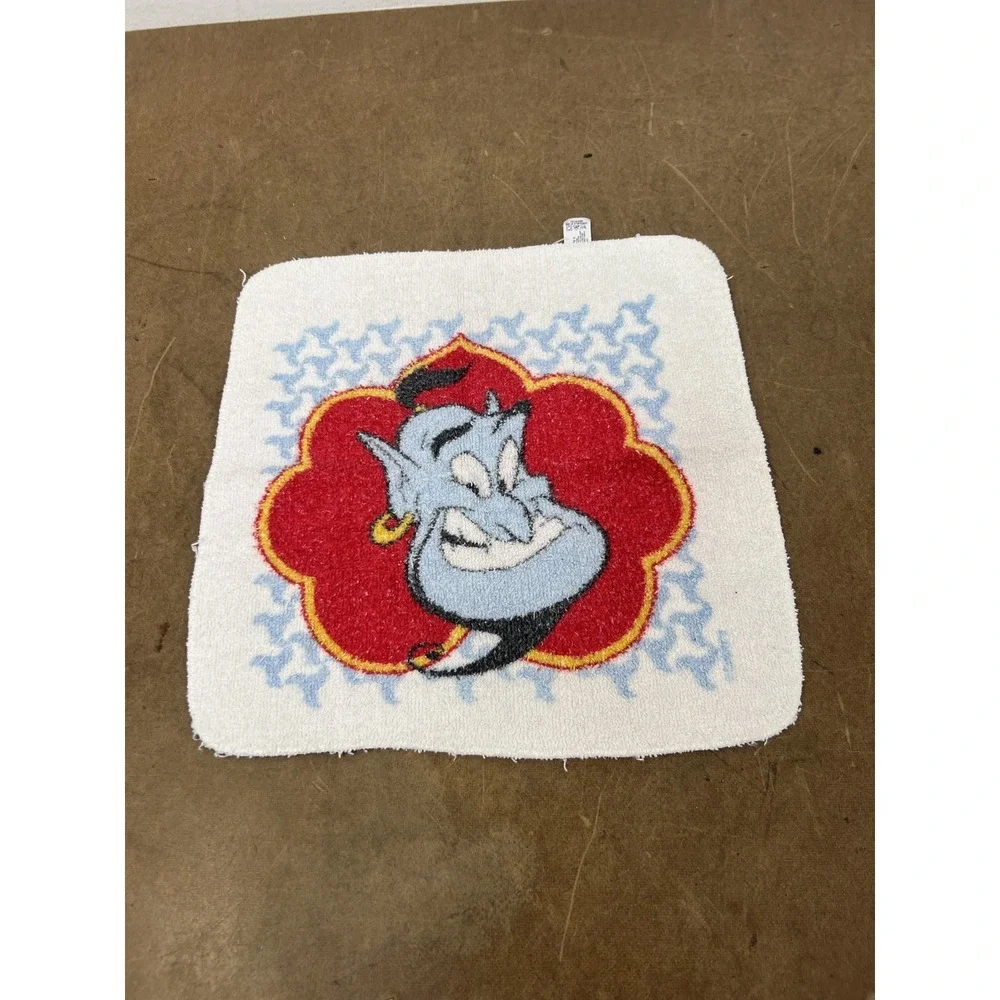 Vintage Disney Aladdin Genie Face Towel Washcloth Cannon Terry Cloth USA Bath
